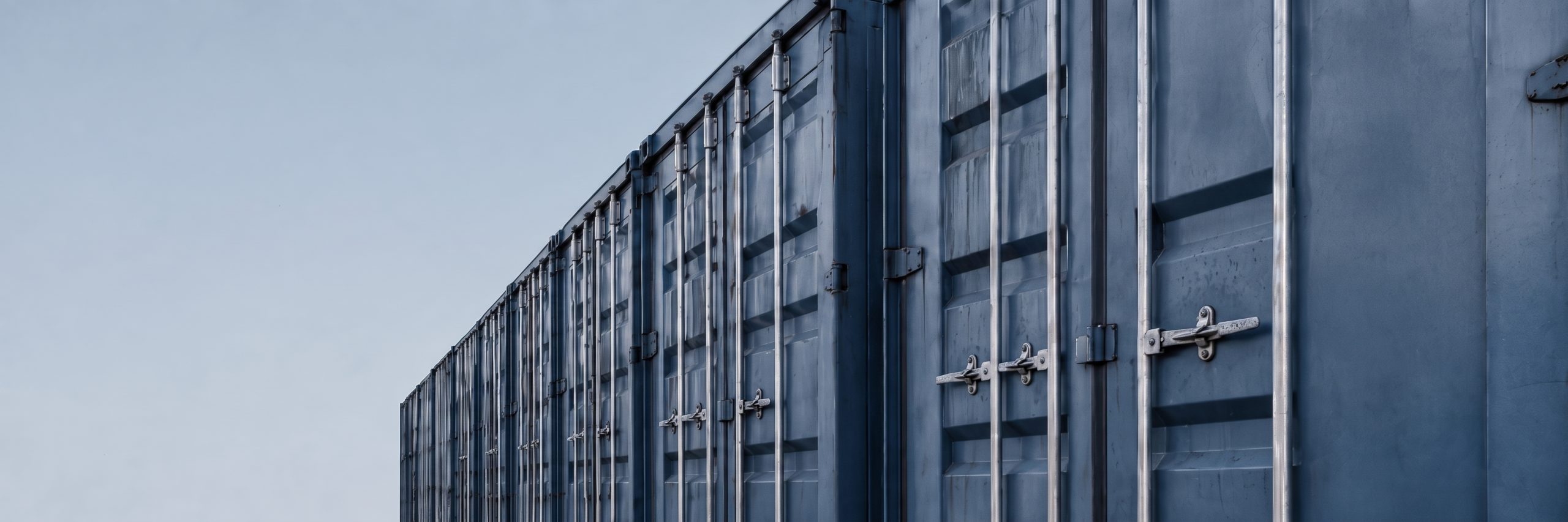 Shipping containers representing physical trade flows